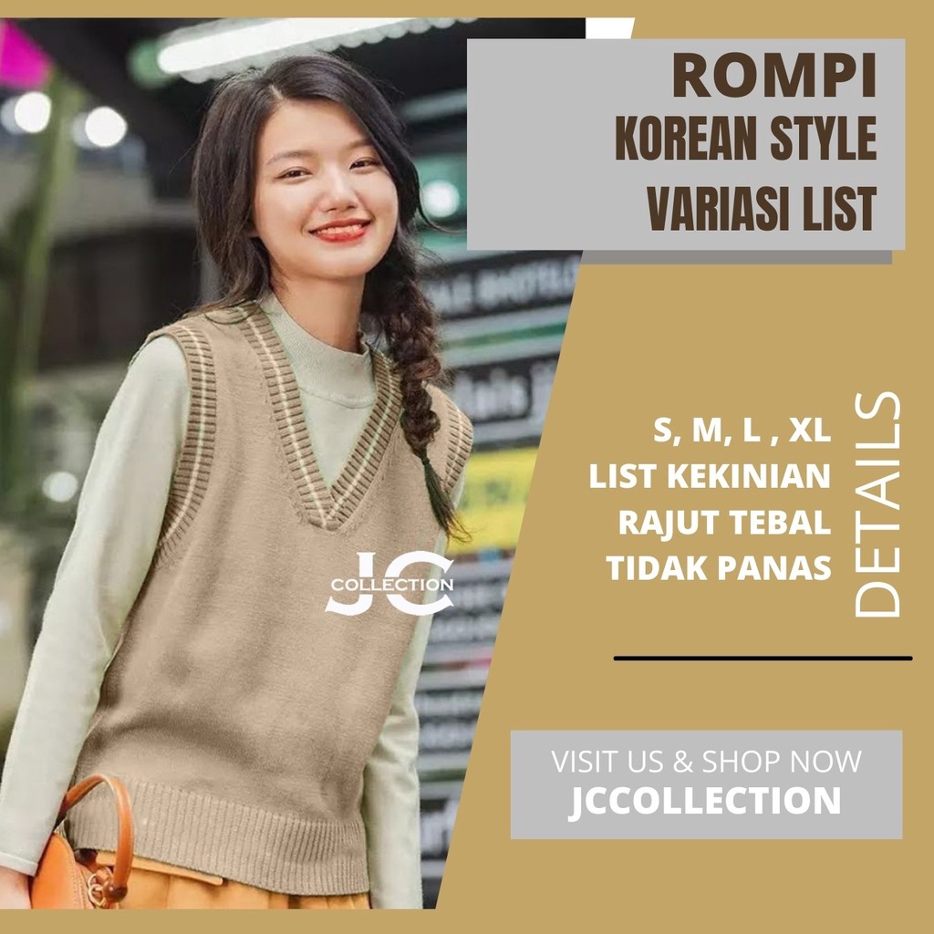 Rompi Rajut Wanita Variasi List Nathania JCCollections