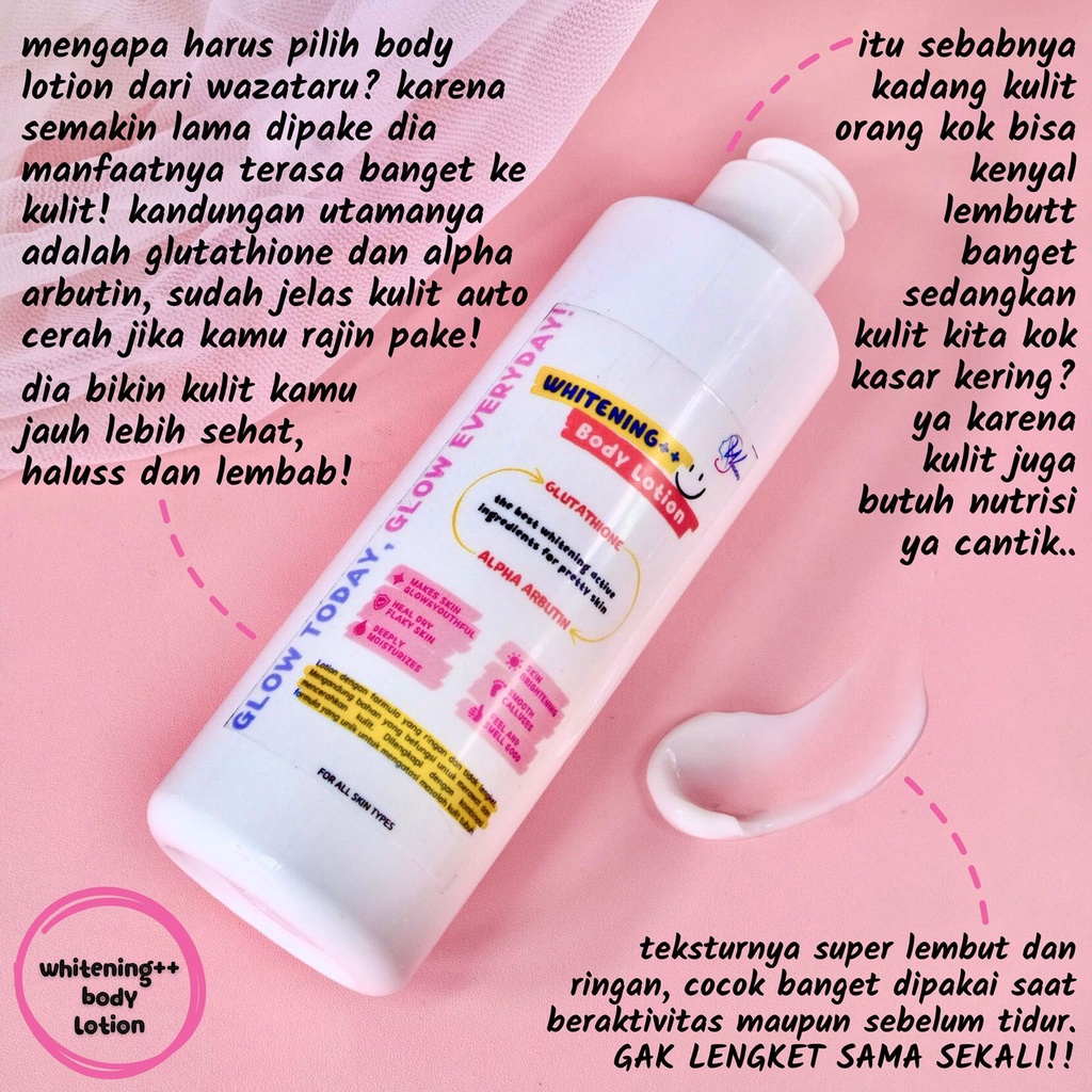 LOTION PEMUTIH KULIT - Lotion Kulit Kering - Whitening Body Lotion  - Pelembab Kulit by WAZATARU
