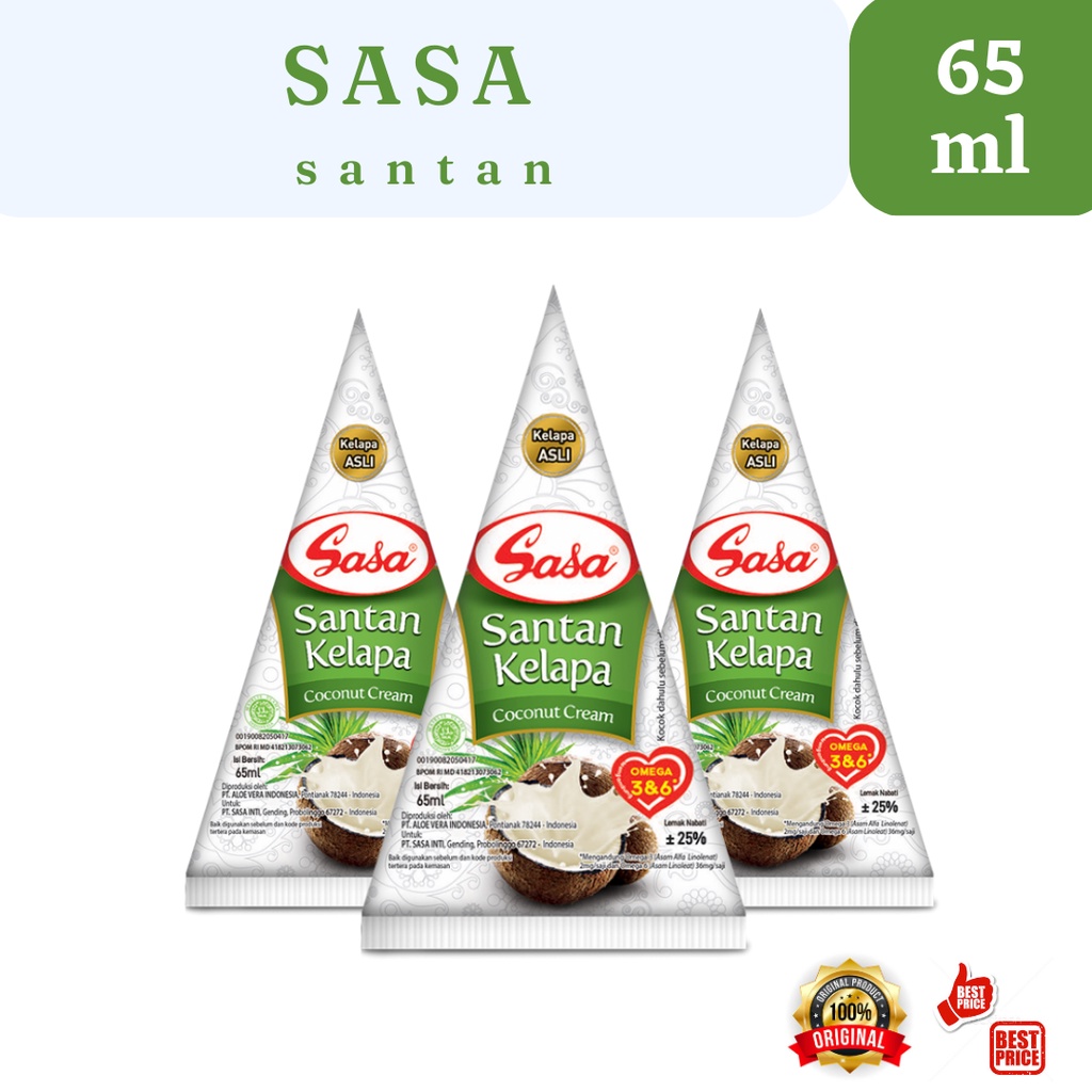 

Sasa Santan Kelapa Kemasan Cair 65ML