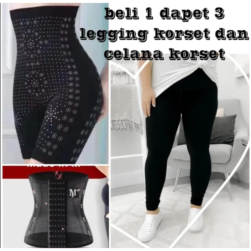 CELANA KORSET BOXER PINGGANG TINGGI PELANGSING PERUT WANITA JUMBO SIZE M XXL