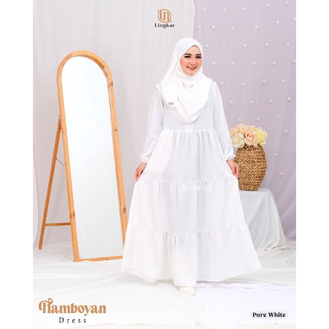 Flamboyan Dress By Lingkar Set Pashmina