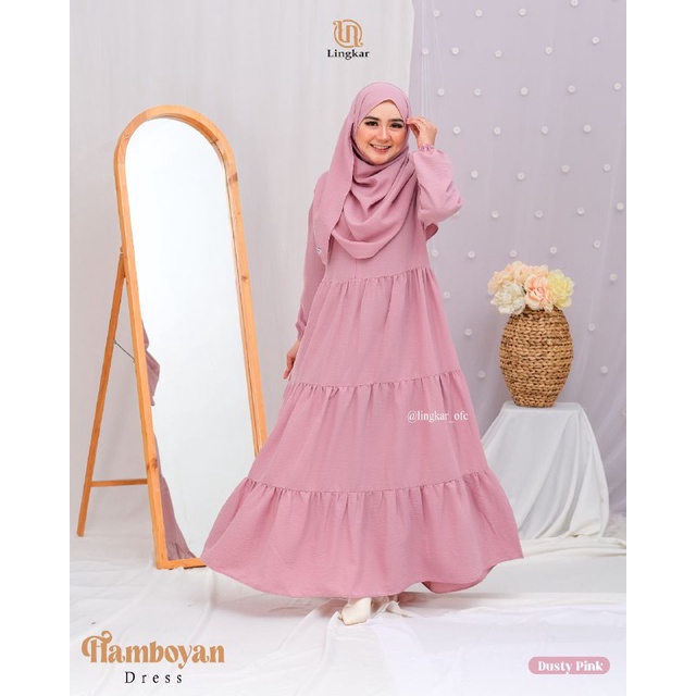 Flamboyan Dress By Lingkar Set Pashmina