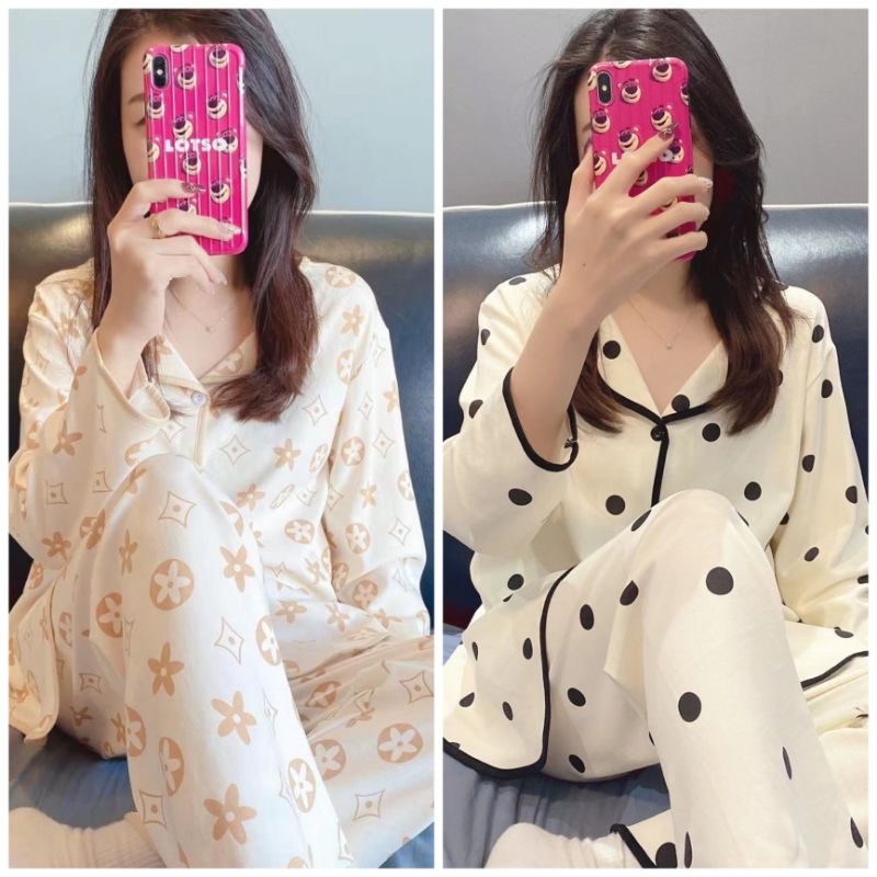 Model Terupdate stelan baju tidur import pp/fashion wanita/baju tidur murah C07-D3