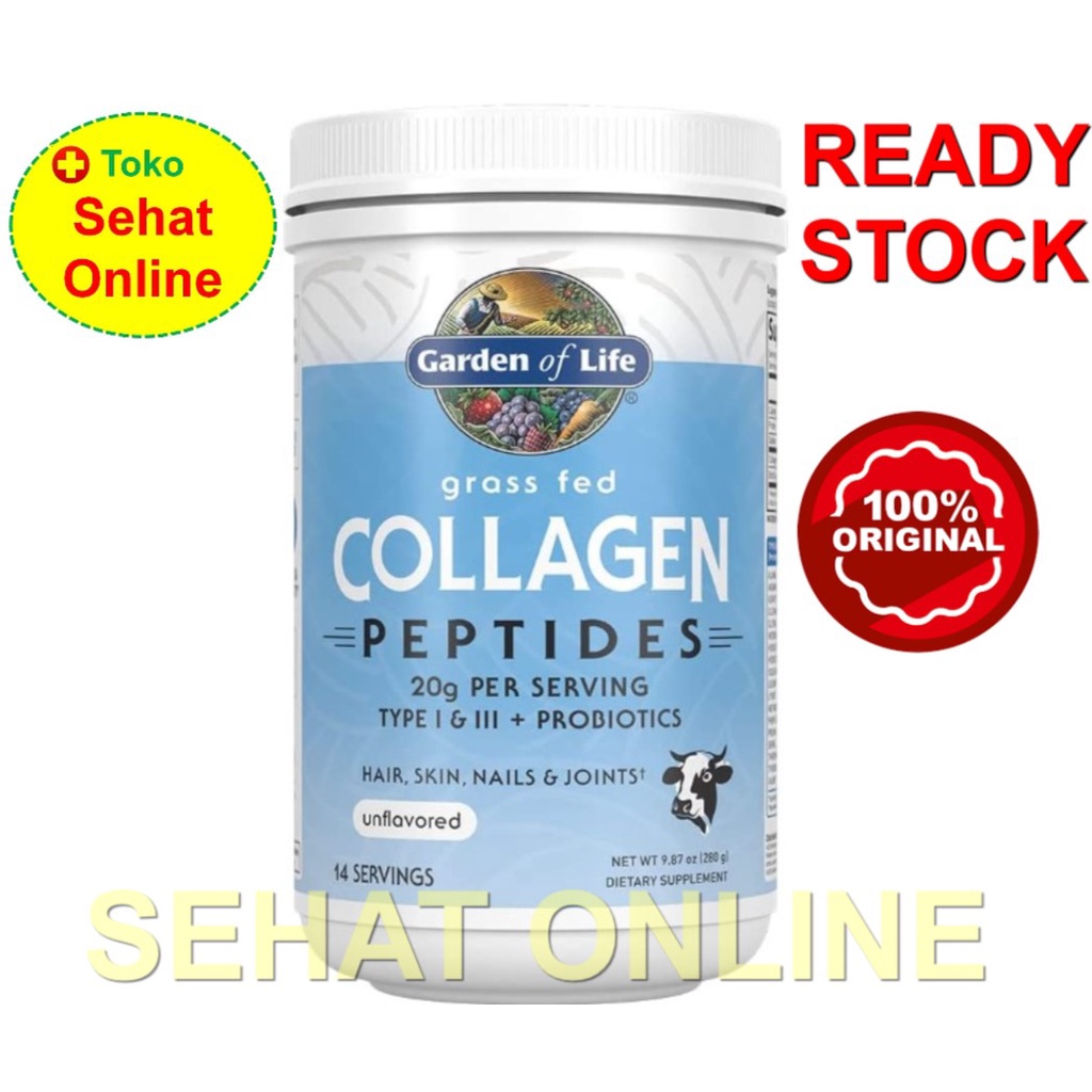 Garden of Life Grass Fed Collagen Peptides Powder 280 Gr