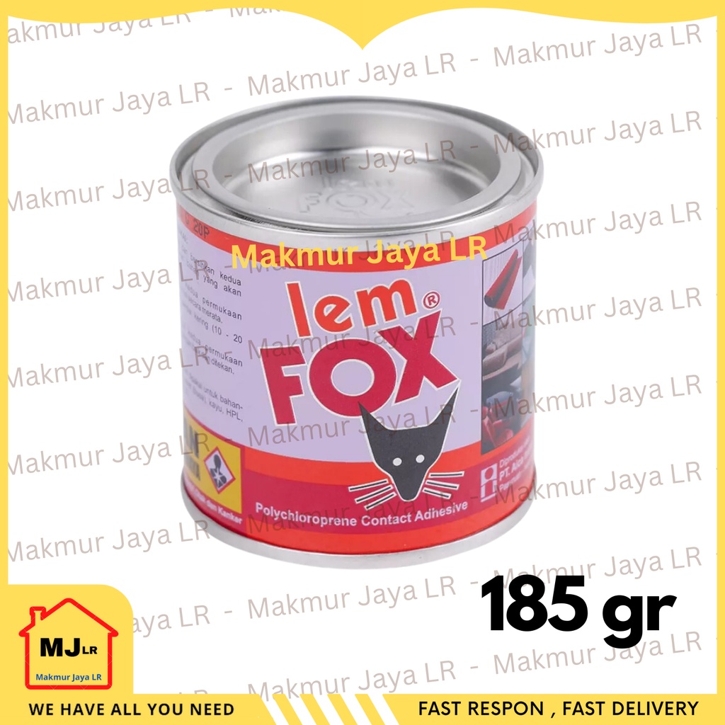 

LEM FOX kuning 185 gram / Lem Kuning / Lem Serbaguna 185gram 185gr 185 gr