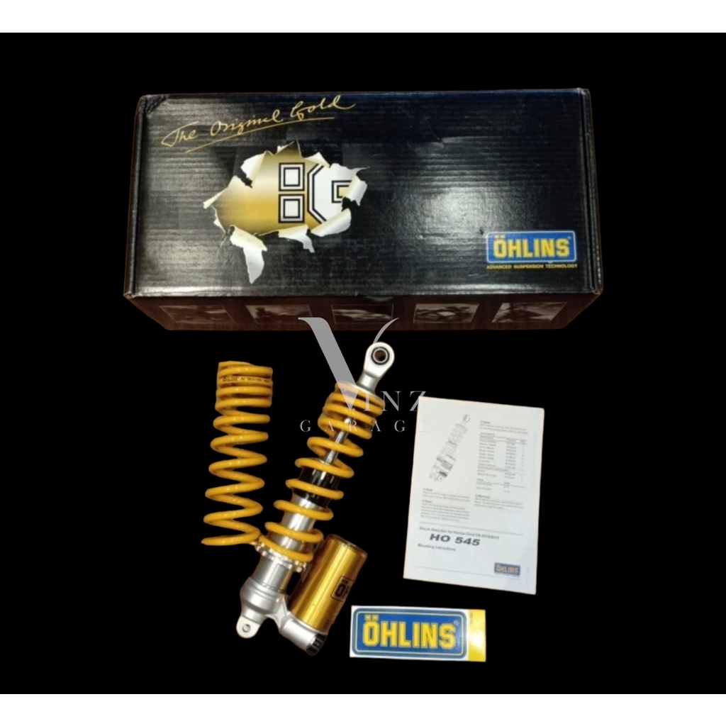 Shock Shockbreaker Ohlins HO 545 Vario Beat Scoopy 328 MM Tabung Bawah Original Shock Ohlins Vario T