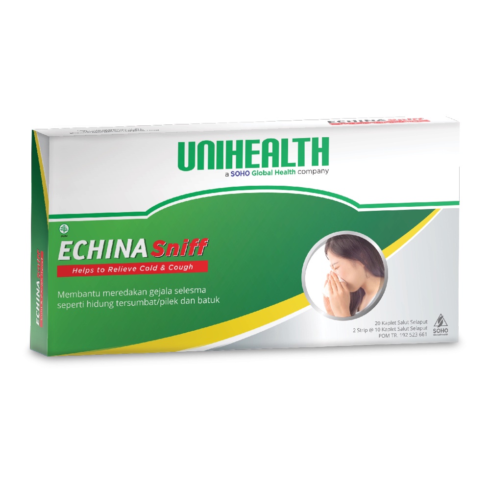 Echina Sniff Imunoterapy Flu Sinusitis Alergi Asma Unihealth Soho 20 Kaplet