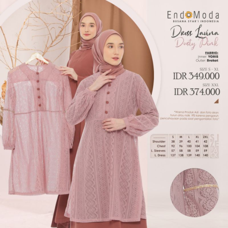 Gamis Terbaru 2023 Dress Lavina Endomoda