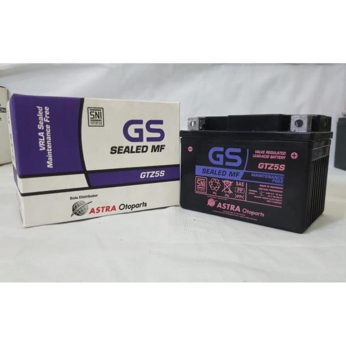 Aki Motor Aki Kering Gtz-5S 3,5A Gs Sealed Mf Beat-Megapro-Supra Debezzz