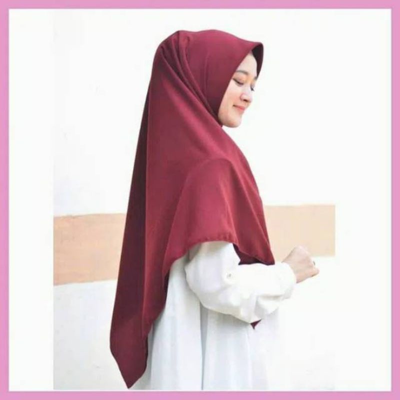 HIJAB SEGI EMPAT WOLFIS jumbo /Kerudung Jilbab Wolfis Premium