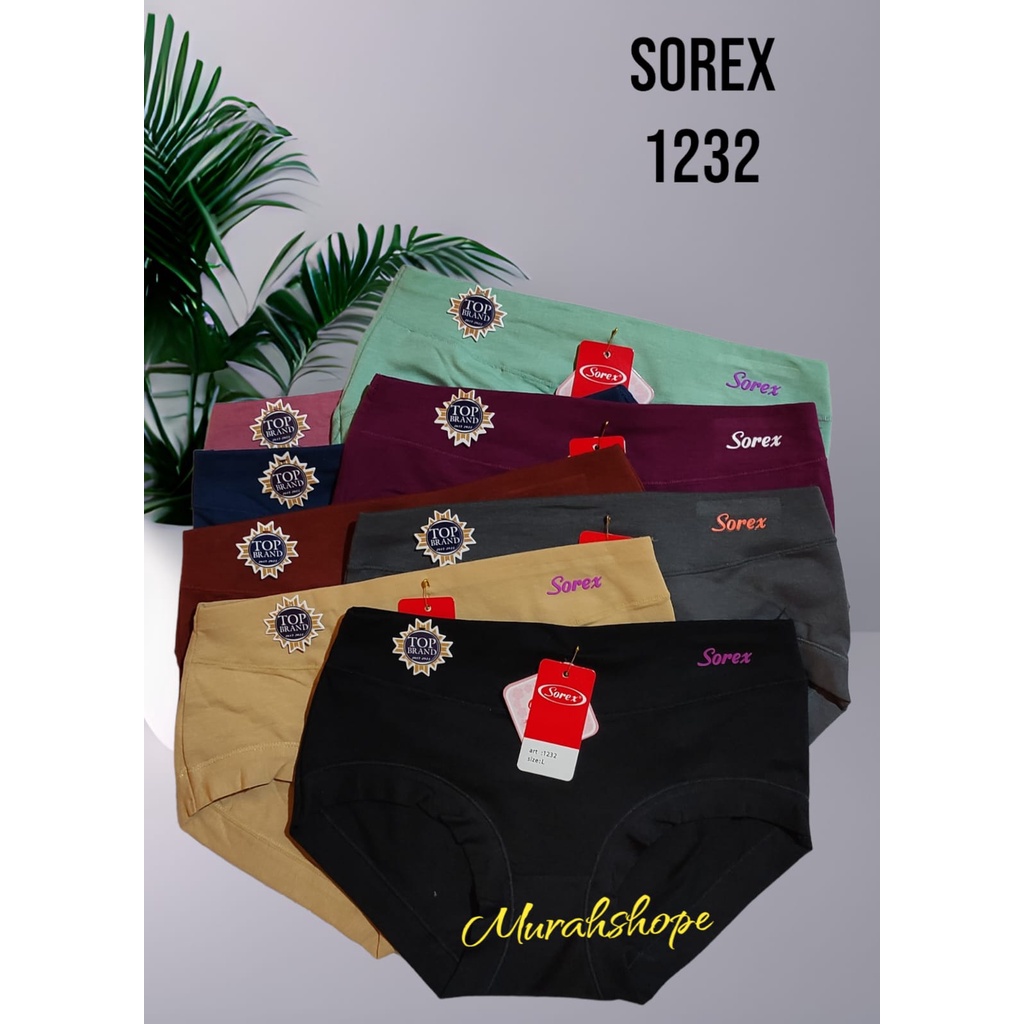 Size QL / XXL ( 3PCS ) CELANA DALAM WANITA / SOREX 1232 / CD / CD SOREX / CD WANITA