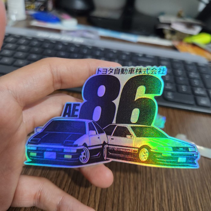 

Sticker Hologram Anime Besar - PSH1563 - AE86