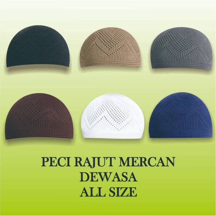 PROMO PECI RAJUT MERCAN / PECI RAJUT / PECI MURAH / KOPIAH/PECI - PUTIH TERLARIS TERBARU MURAH A1U5