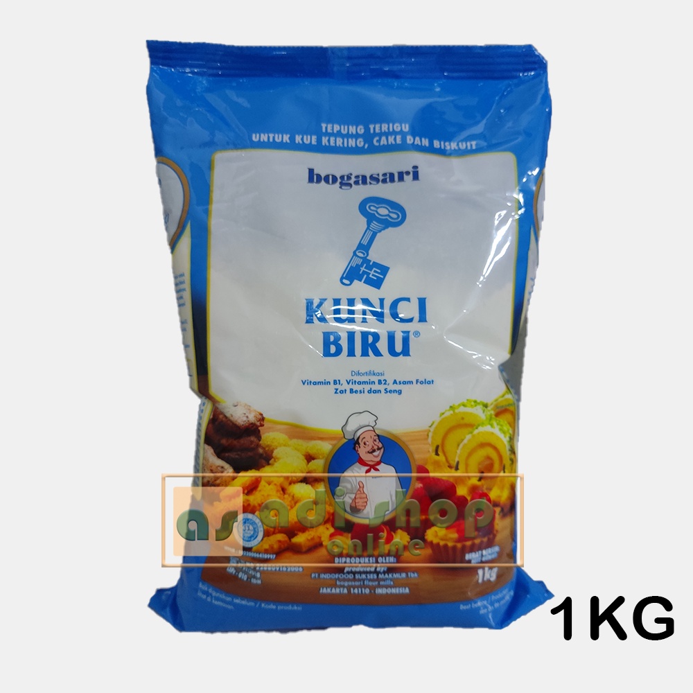 

KUNCI BIRU | Tepung Terigu Untuk Kue Kering ,Cake Dan Biskuit | 1KG