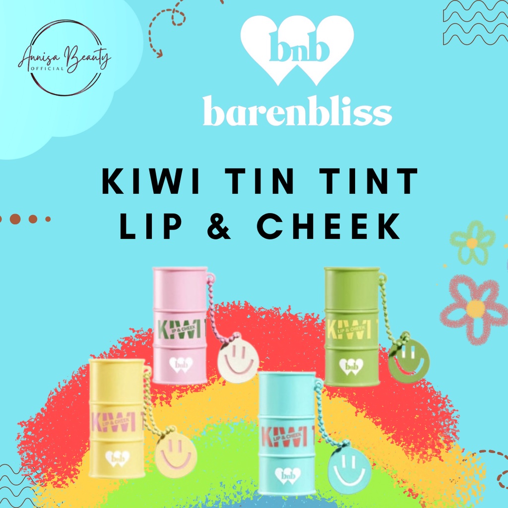 [BPOM][100% ORI&amp;READY] BNB barenbliss Korean Kiwi Tin Tint Lip &amp; Cheek「Blendable Intens 2 in 1 Tint」