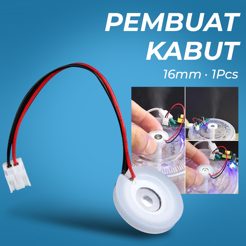 Pembuat Kabut Embun Mist Spray Fog Maker Atomizer Spray Atomizing Transducer Plate 16 mm 1 PCS - WT02 - 7RHXO3WH White