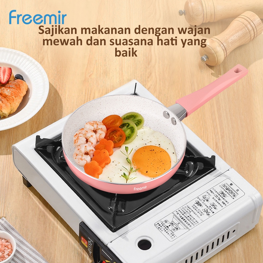 freemir Sakura Series Panci Rebus dan Wajan Penggorengan 16 cm Single Bottom