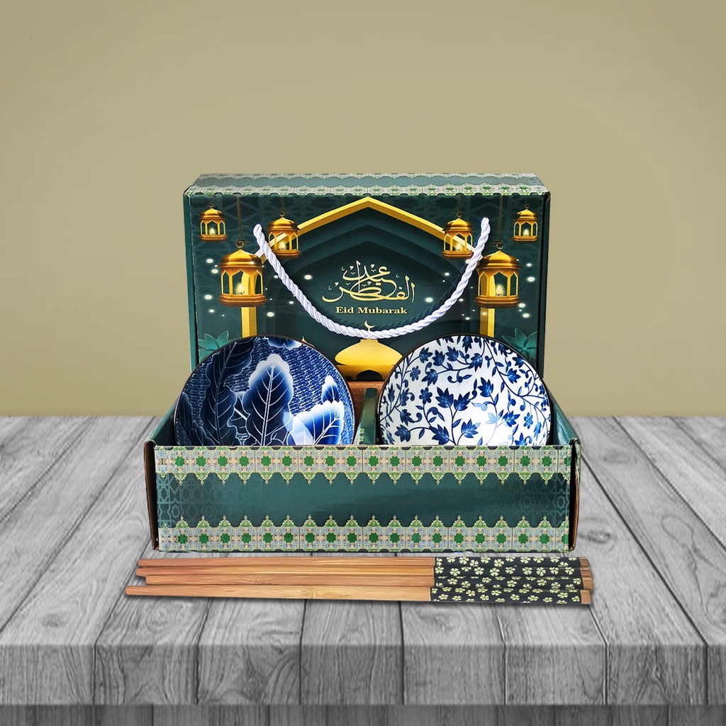 NEXXIO Hampers Lebaran Mangkok set premium peralatan Hari Raya Lebaran /Mangkok set keramik Kado Idul Fitri Souvenir Mangkok set Japaness Style / Hampers Ramadhan Kado Mangkok.