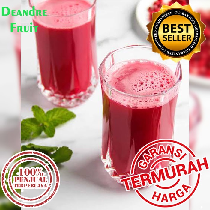 

PASTI MURAH 1KG SARI BUAH DELIMA MERAH MURNI PUREE POMEGRANATE PURE