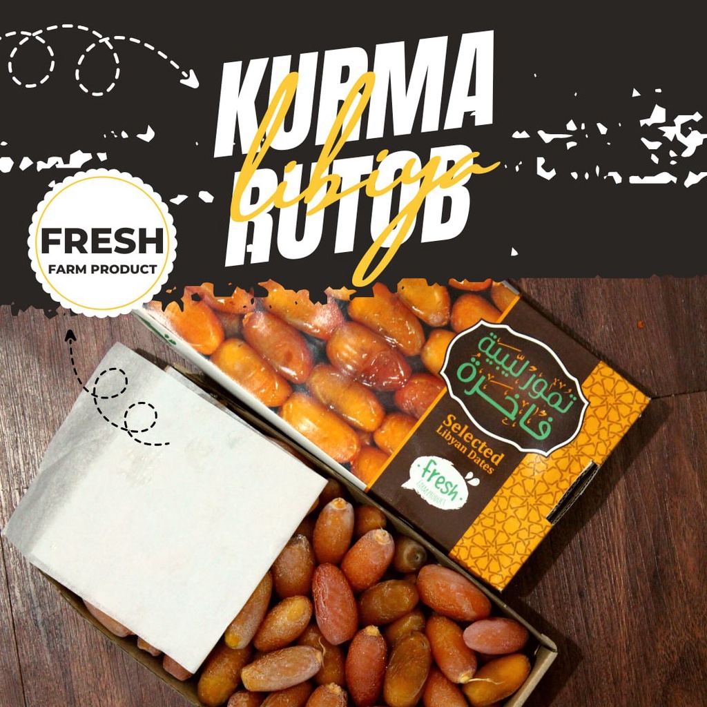 Kurma Muda Ruthob Libya Amira 1 kg | Kurma Ruthob 1kg Dari Libya Asli | Kurma Muda 1 kg Ruthob Libya