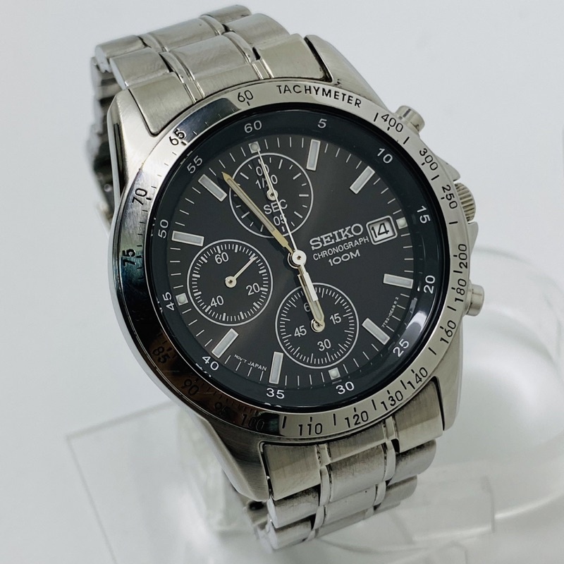 Seiko Chronograph 7T92-0DW0 Black Dial