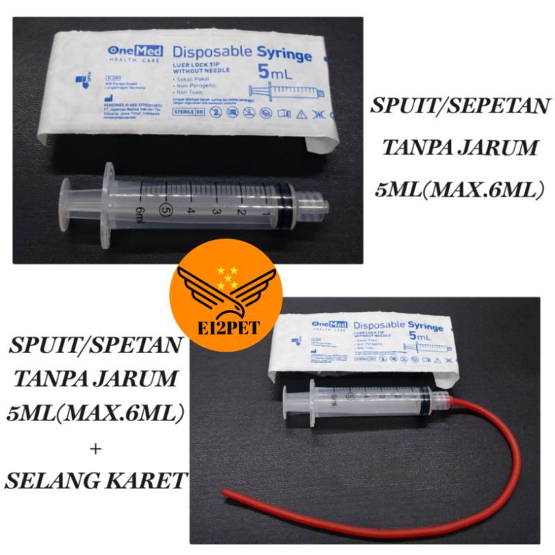 Suntikan 5ml Spuit Sepetan Lolohan Burung Obat / Makanan Spetan Anjing Spetan Kucing Spetan Kelinci 