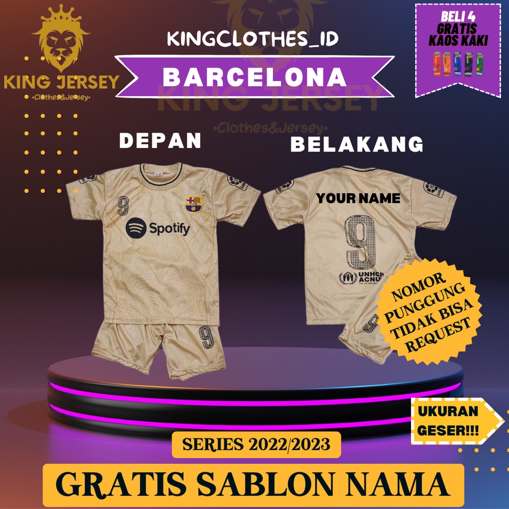 JERSEY BOLA ANAK BARCA COKSU