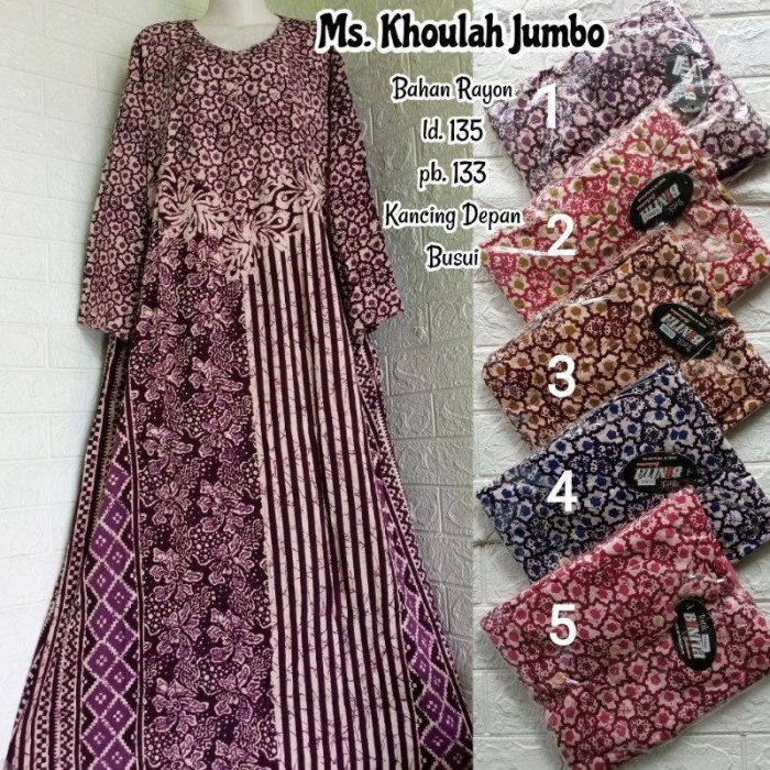 daster panjang DASTER JUMBO LD 140 CM LONGDRES LENGAN PANJANG IBU BUSUI X6U5 promo promo bisa cod el