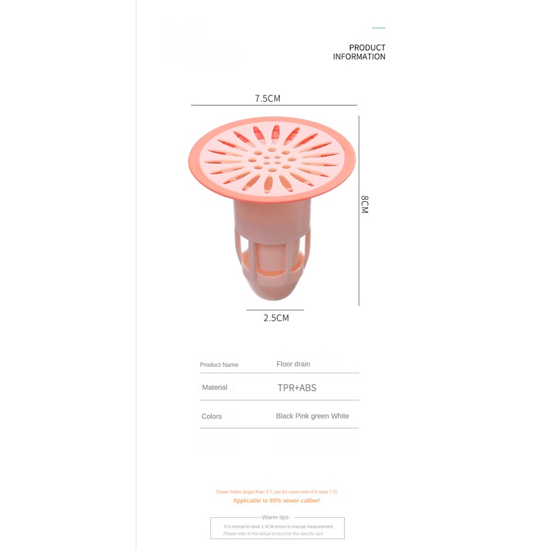 Floor Drain/ Saringan Got WC Toilet Kamar Mandi Anti Bau Serangga Kecoa