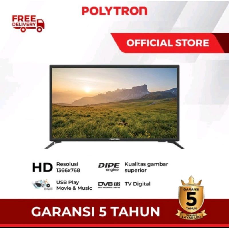POLYTRON DIGITAL LED TV 32 INC PLD 32V1853