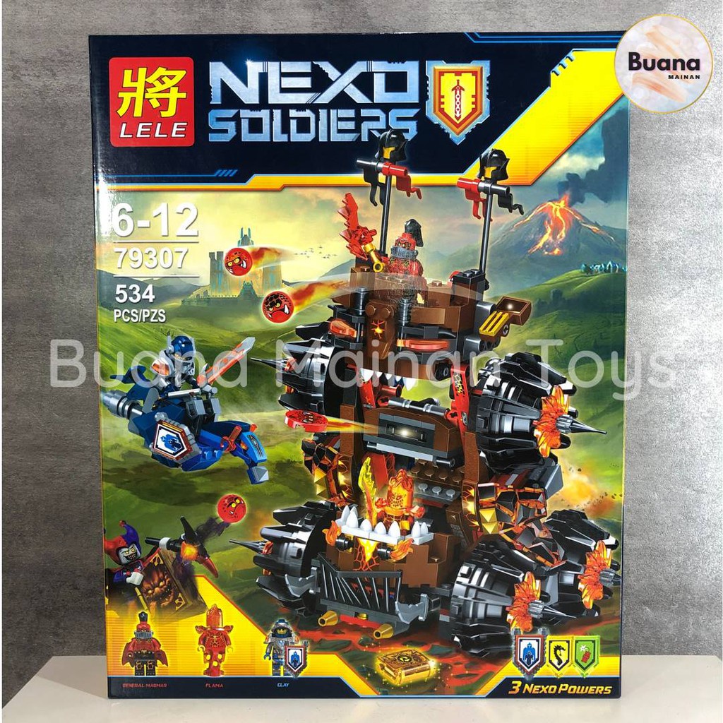 BRICKS BELA NEXO KNIGHT MAGMAR SIEGE 10518 EDUKASI ANAK COWOK BRICK