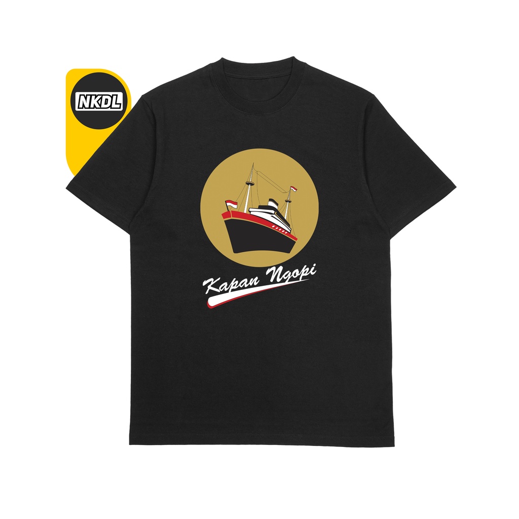 KAOS NGOPI KAPAN LAGI | KAOS KOPI CUTTON COMBED