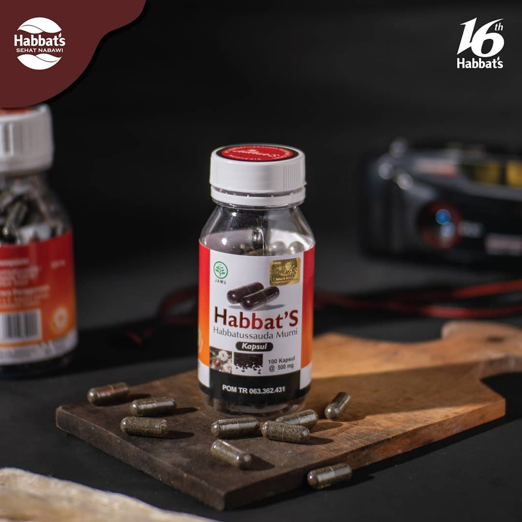 Habbatussauda Murni - Habbats Kapsul 100 Suplemen Herbal Peningkat Imunitas isi 100 - 200 Kapsul