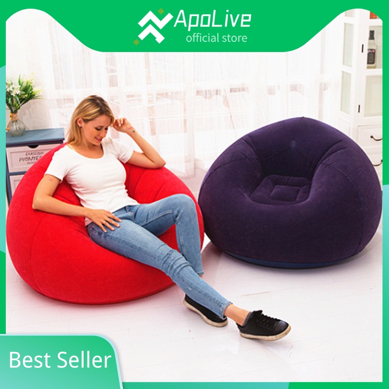 Apolive - Sofa Santai Angin Inflatable Sofa Bean Bag  Stylish Indoor Outdoor Sofa tunggal Sofa tiup