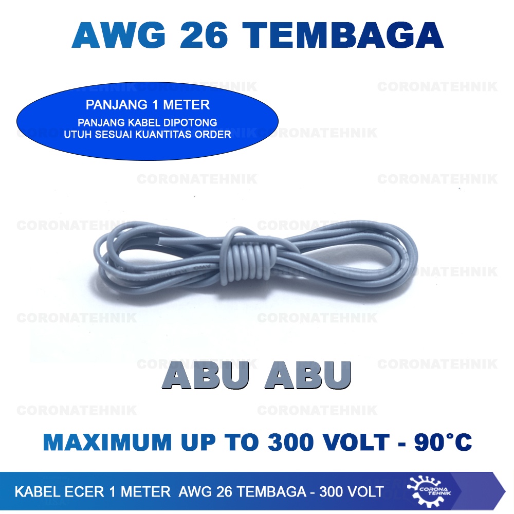 Tembaga - 300 Volt Kabel Ecer 1 Meter AWG 26