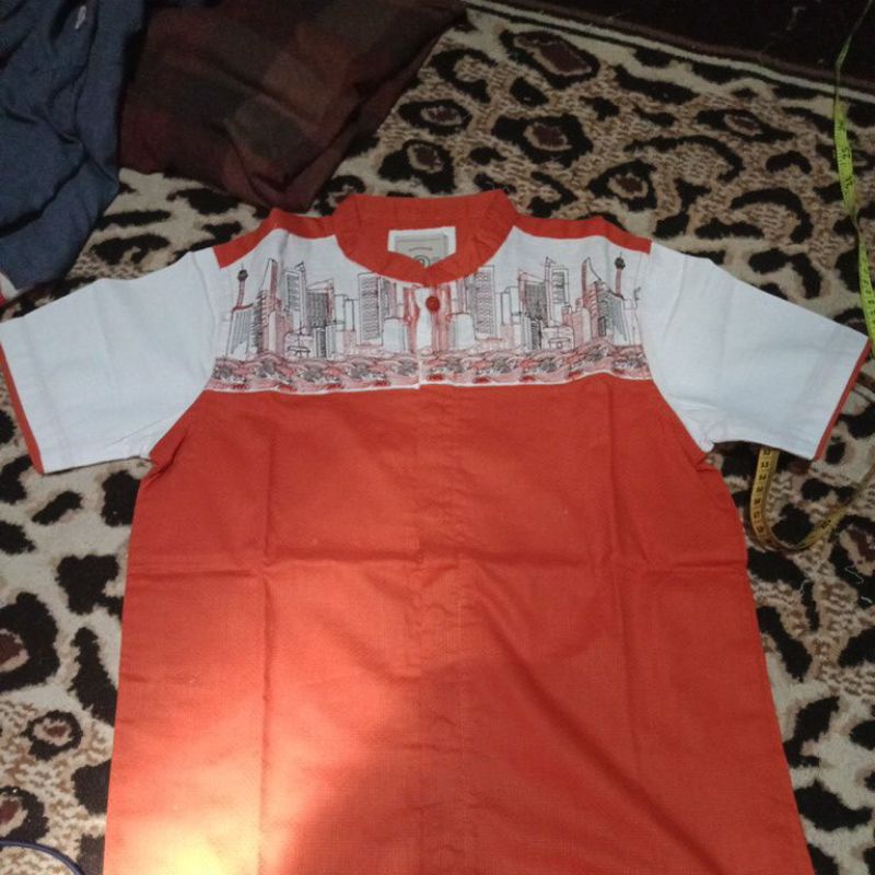 kemeja Koko lengan pendek anak nevada