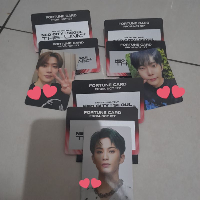 Fortune card nct the link + unselead jaehyun doyoung selca mark concept