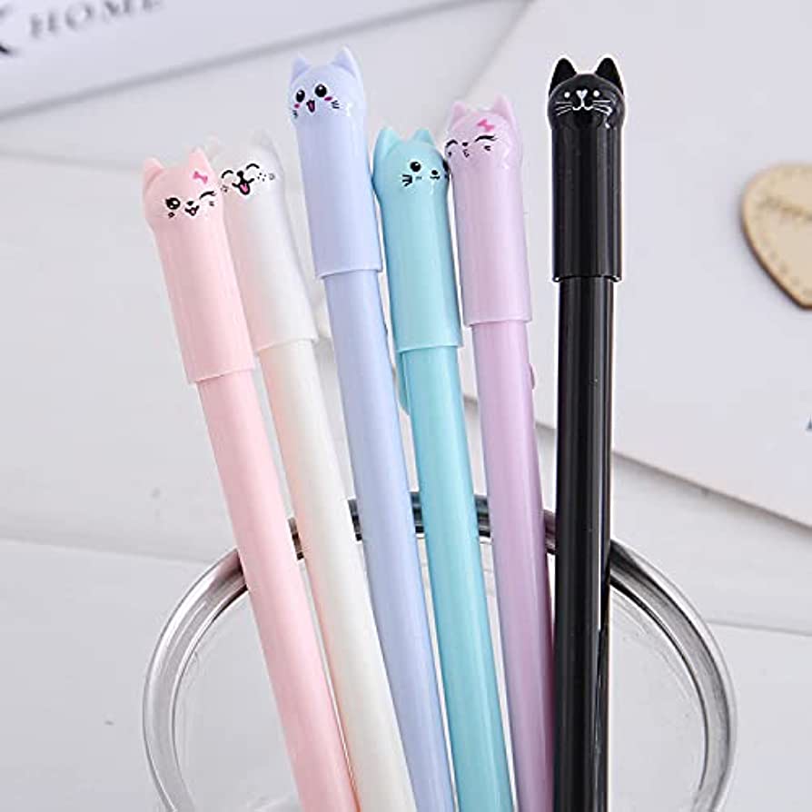 

BUKABELI PENA PULPEN LUCU KARAKTER MOTIF KUCING TINTA CAIR HITAM PENA GEL COD P11