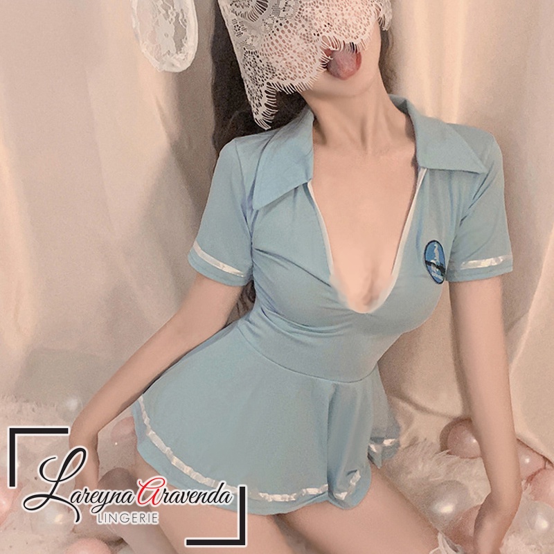 Lareyna Aravenda Set Lingerie + CD Fit S/M/L/XL/XXL Model Cosplay Pramusaji LG584