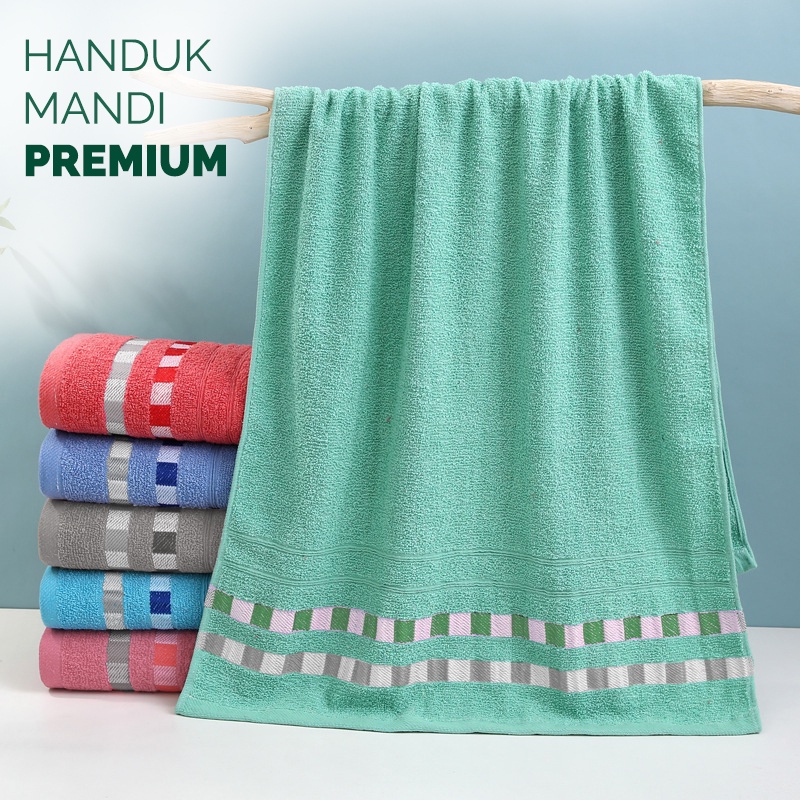 Handuk Mandi Dewasa Premium Jumbo Size 70x140cm Katun Lembut Tebal Perlengkapan Mandi Rumah Tangga Import - H12-N - ComfortHomes