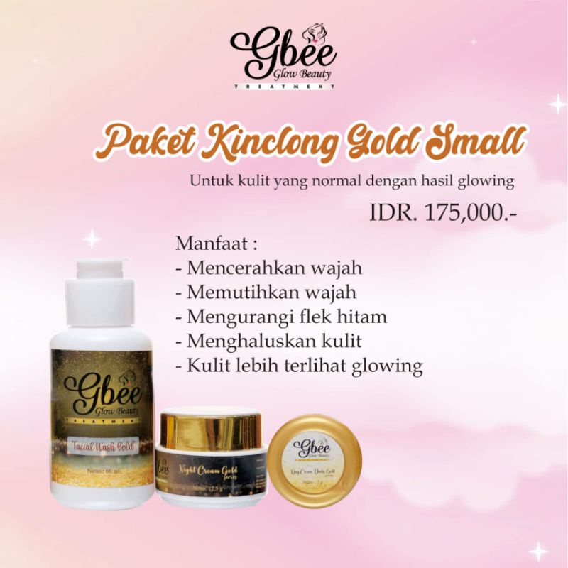 PAKET GBEE GLOW BEAUTY Paket Gold Small Gbee Glow beauty // Glow Beauty // Gbee Glow // Paket Gbee G