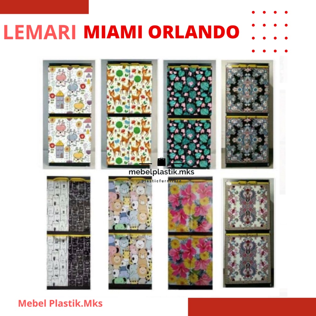 Lemari Plastik 4 Susun MIAMI ORLANDO