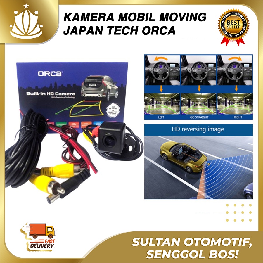 Kamera Parkir Mundur Mobil ORCA Moving Line UNIVERSAL