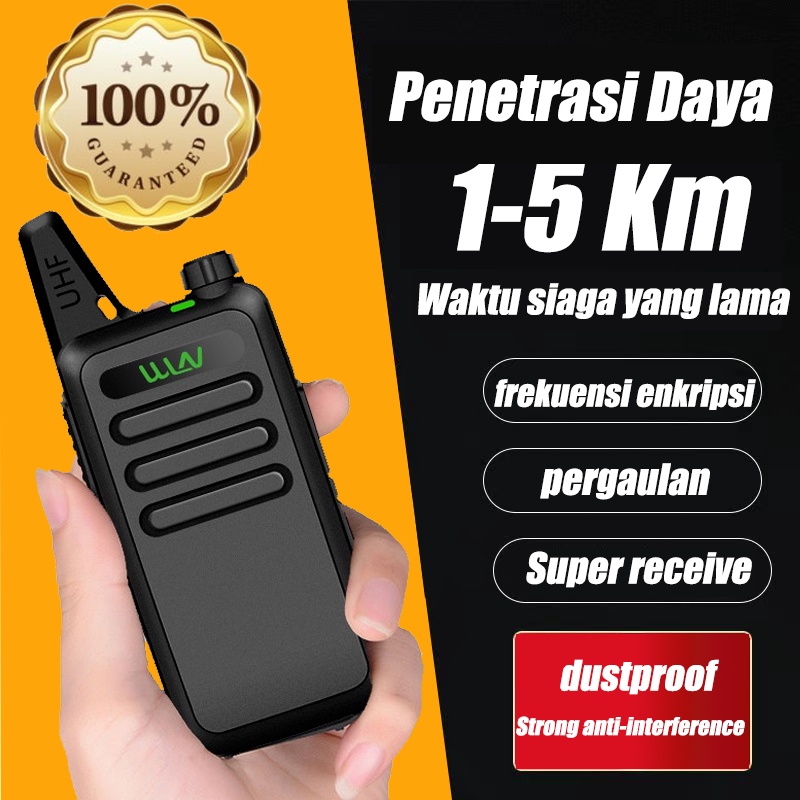 Walkie Talkie Dual Band  Radio Komunikasi with Led HT WLN  UHF Two Way Rrdio