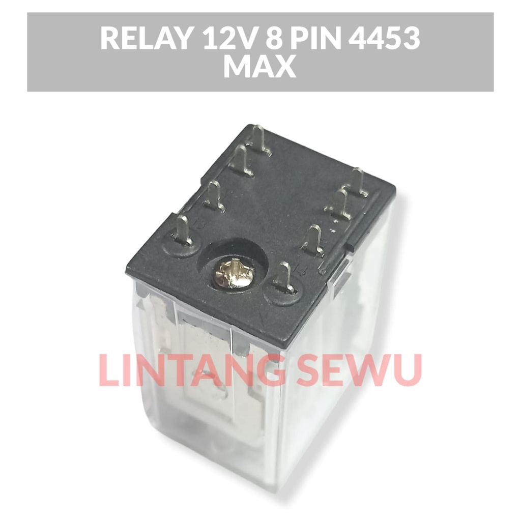 RELAY 12V 8 PIN 4453 KAKI RUNCING