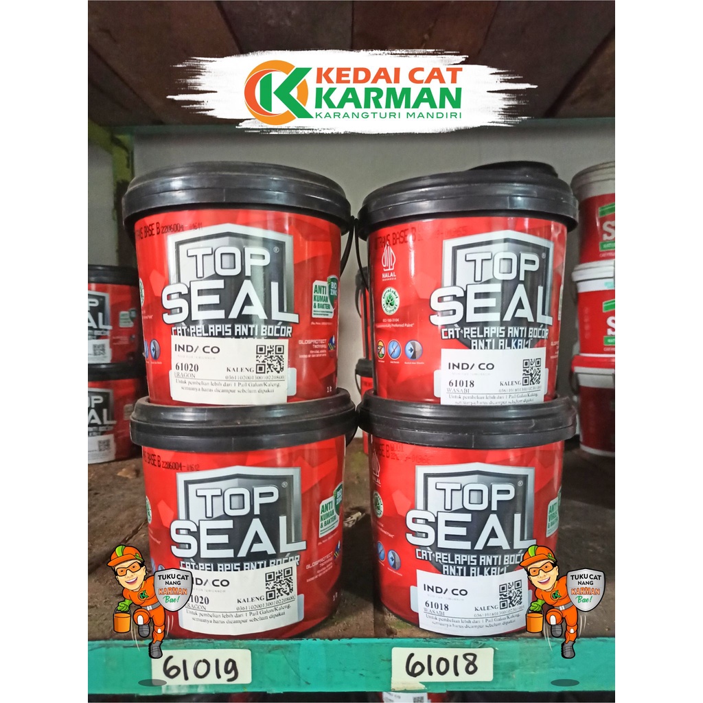 CAT PELAPIS ANTI BOCOR TOP SEAL 1 LITER - CAT PELAPIS ANTI BOCOR