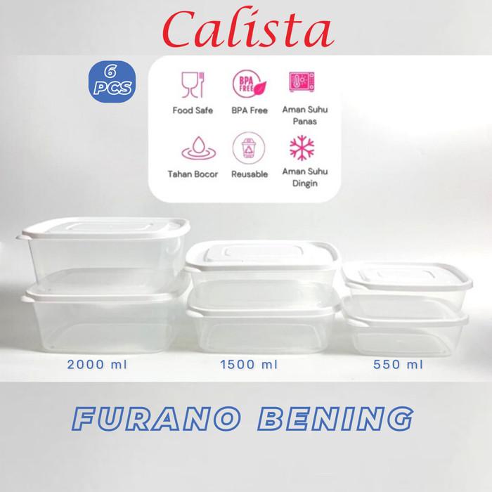 Terlaris Toples Kulkas Freezer Set Calista Furano Premium Food Container Prep
