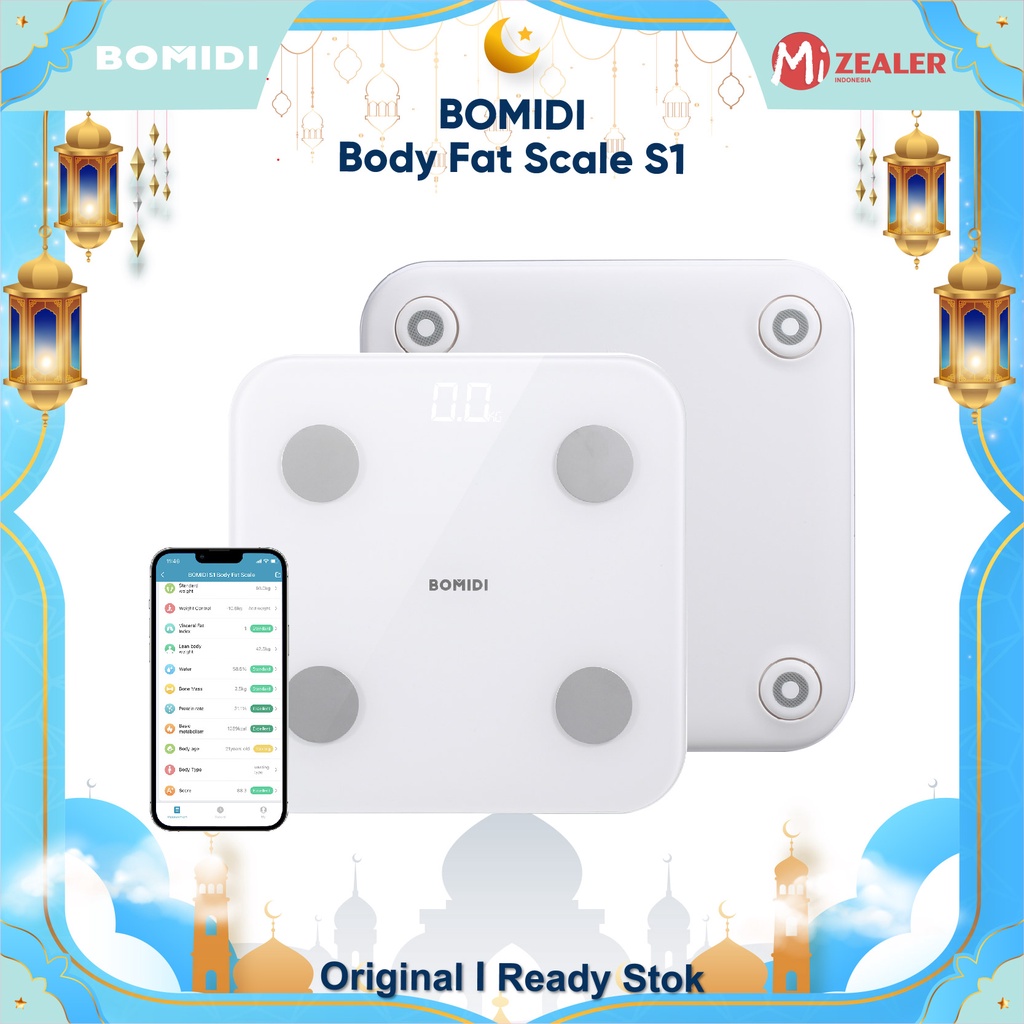 BOMIDI Body Fat Scale S1 Timbangan Badan Smart Scale Digital Timbangan Scale
