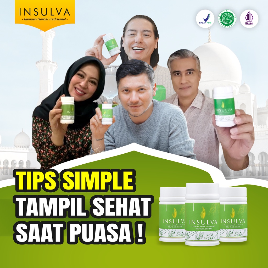 2 BOTOL INSULVA obat diabetes herbal kencing manis kesemutan kebas penurun gula darah paling ampuh original asli bpom