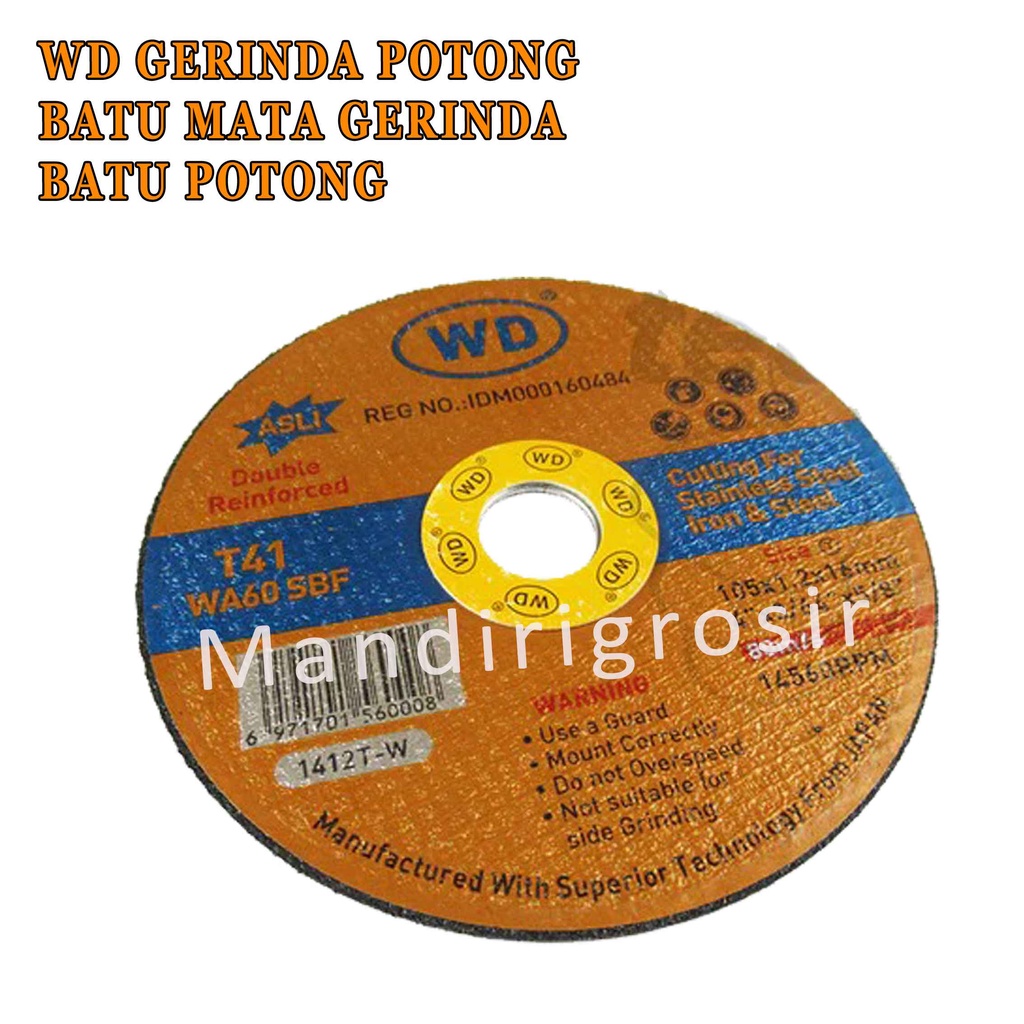 Batu Mata Gerinda* WD Gerinda Potong* Batu Potong* Gerinda